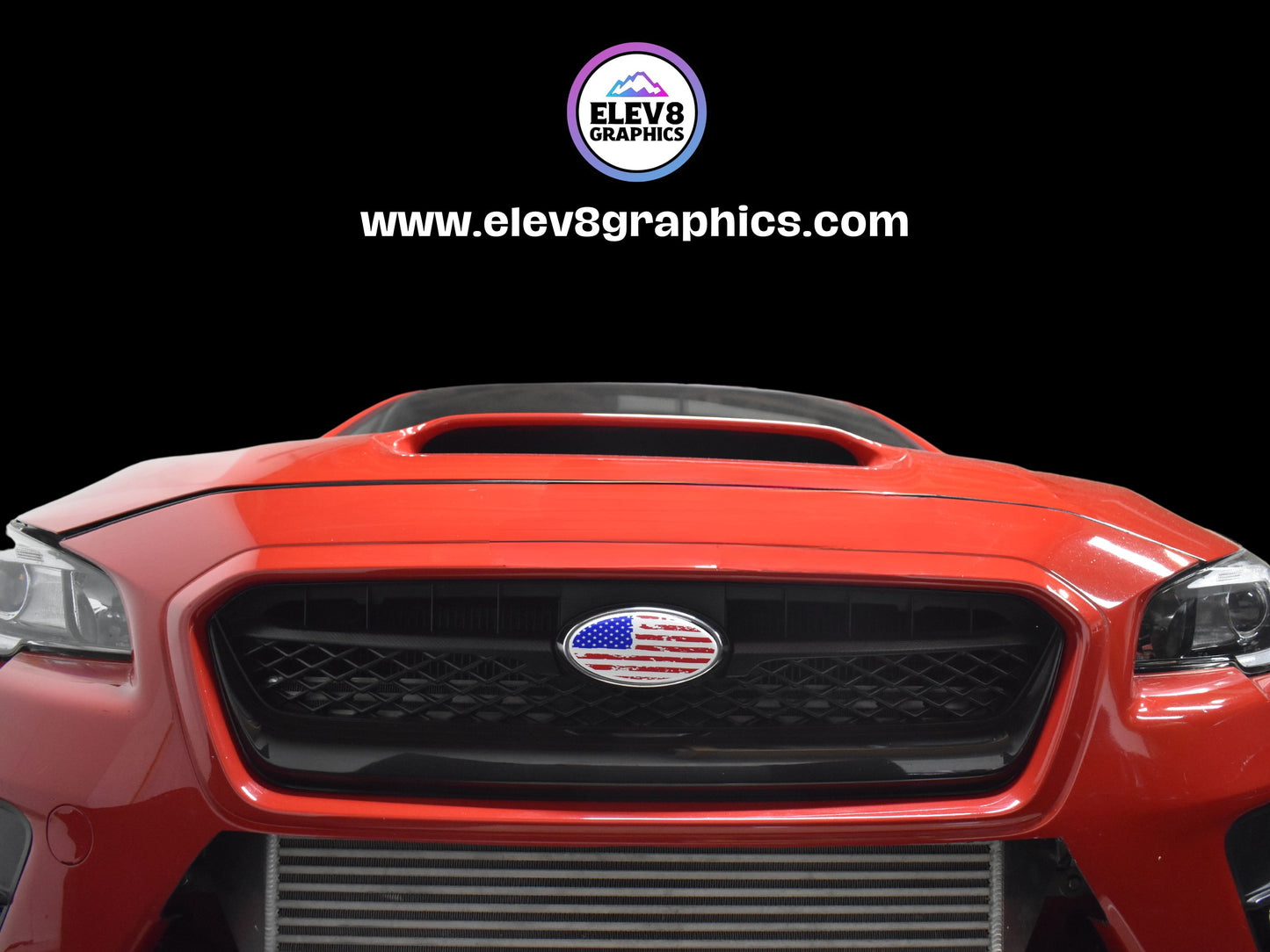 Emblem Overlay Set for Subaru: Distressed American Flag Design - Fits Multiple Models- Multiple Colors