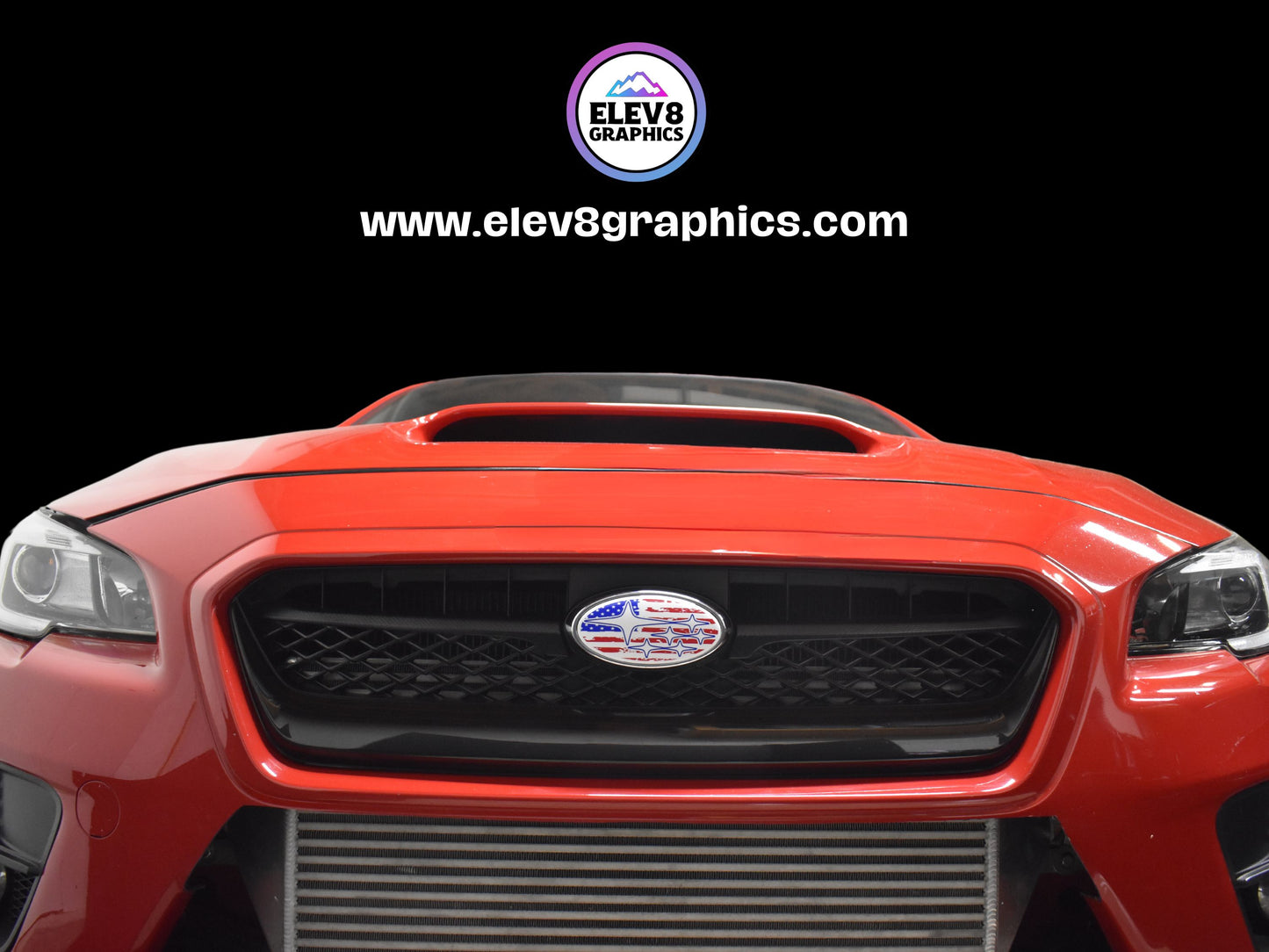 Emblem Overlay Set for Subaru: Distressed American Flag Design - Fits Multiple Models- Multiple Colors