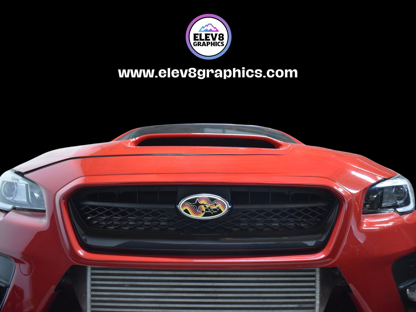Emblem Overlay Set Fits Subaru: Retro Stripe Design - Fits Multiple Models