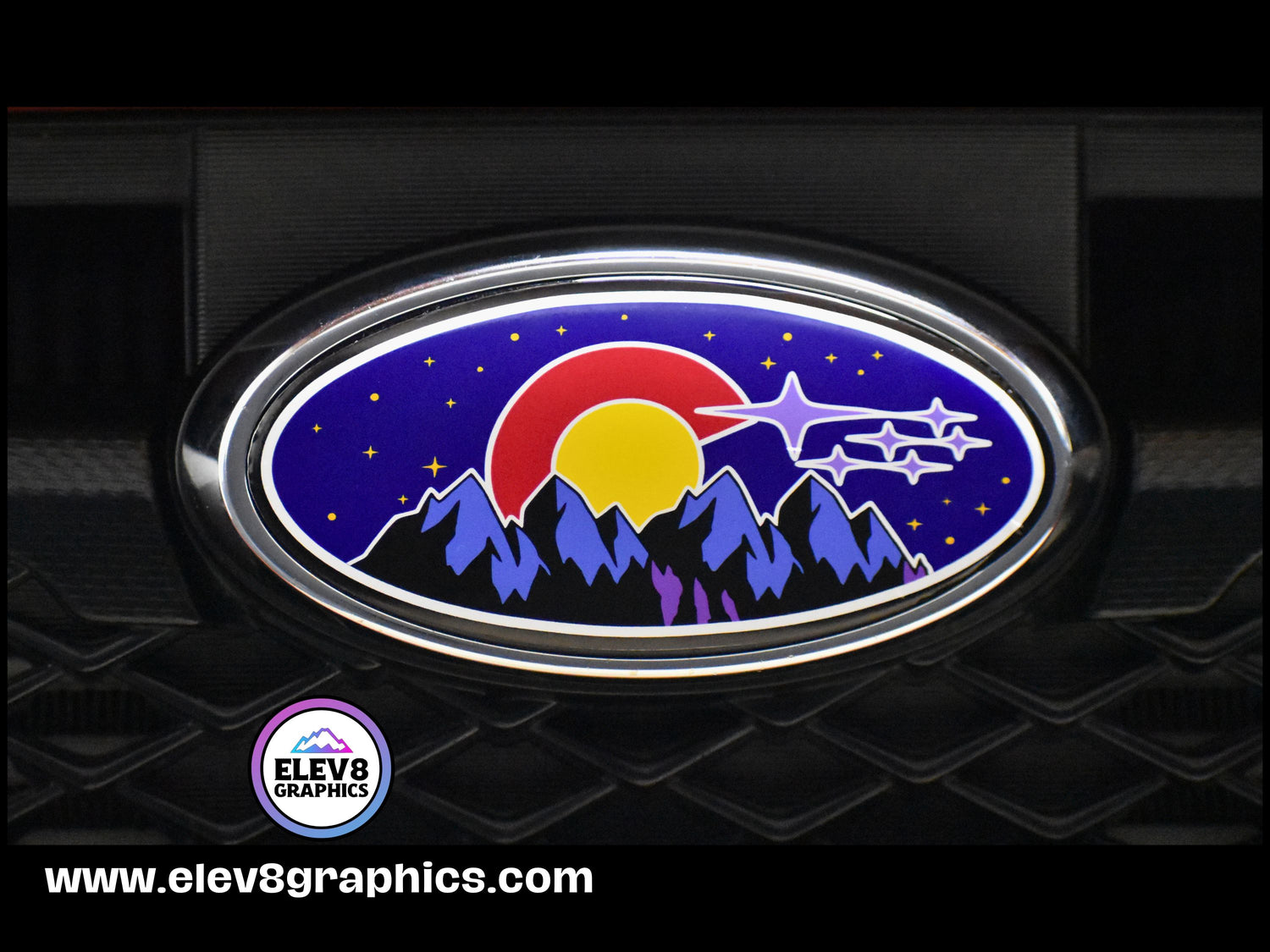 ELEV8 GRAPHICS - Colorado Subaru Emblem Overlay