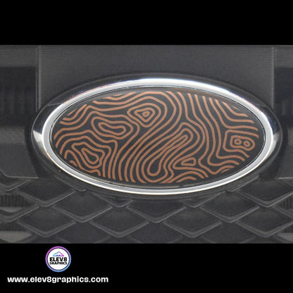 Emblem Overlay Set Fits Subaru: Topography Design - Fits Multiple Models