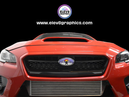 Single Emblem Overlay- FRONT OVERLAY ONLY- For Subaru: Colorado Sasquatch Design - Fits Multiple Models