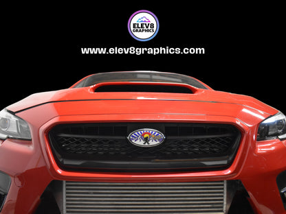 Single Emblem Overlay- FRONT OVERLAY ONLY- For Subaru: Colorado Sasquatch Design - Fits Multiple Models