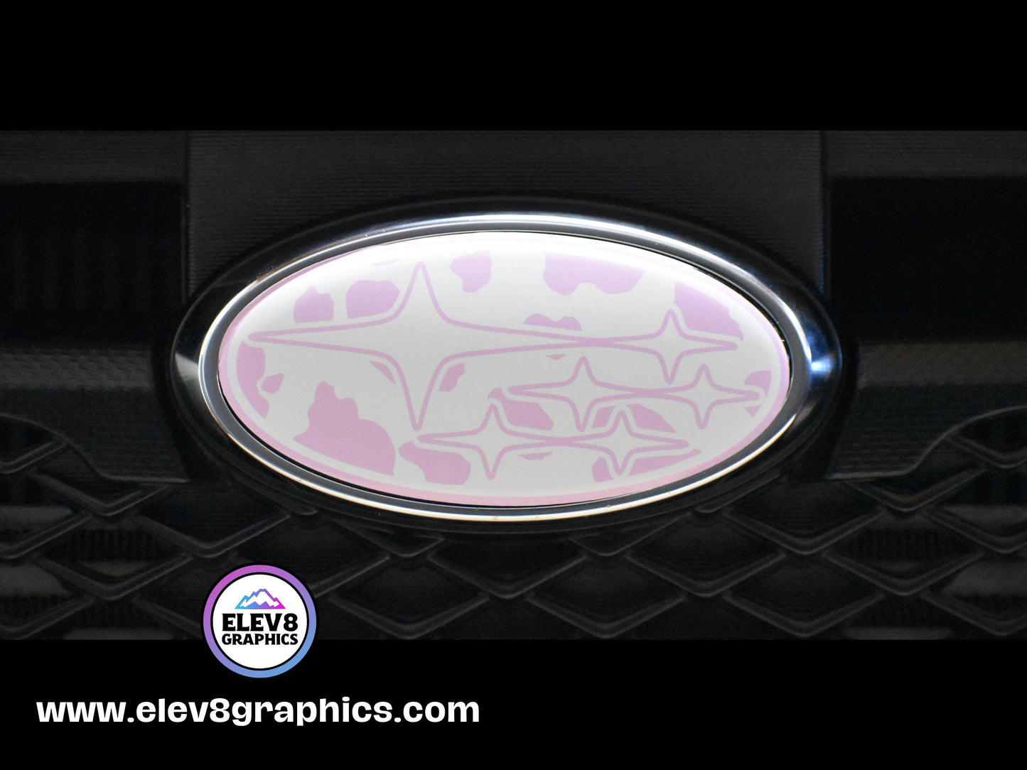 Emblem Overlay Set Fits Subaru: Cow Print Design - Fits Multiple Models- Multiple Colors