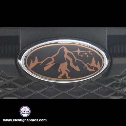 Emblem Overlay Set for Subaru: Mountain Sasquatch - Fits Multiple Models- Multiple Colors