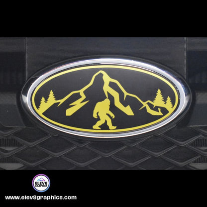 Emblem Overlay Set- FRONT & REAR OVERLAYS- for Subaru: Mountain Sasquatch - Fits Multiple Models- Multiple Colors