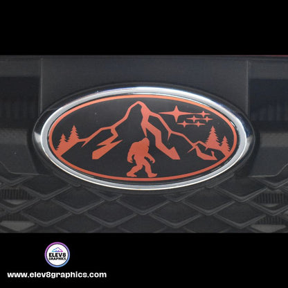 Emblem Overlay Set for Subaru: Mountain Sasquatch - Fits Multiple Models- Multiple Colors