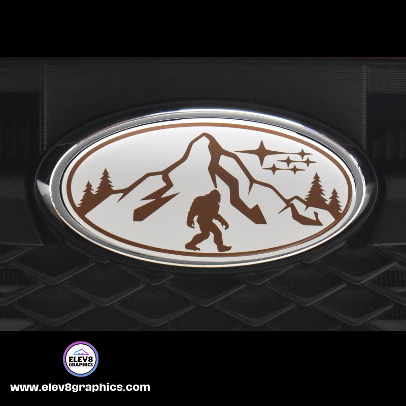 Emblem Overlay Set for Subaru: Mountain Sasquatch - Fits Multiple Models- Multiple Colors