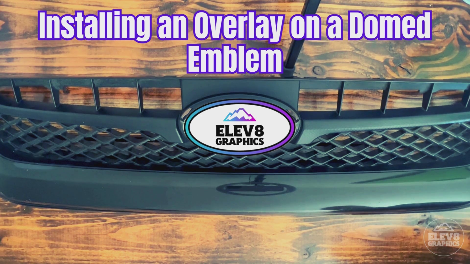 Load video: Installation video for a Subaru emblem overlay